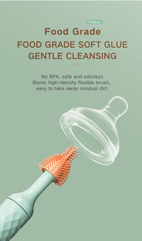 Electric Silicone Baby Bottle Brush