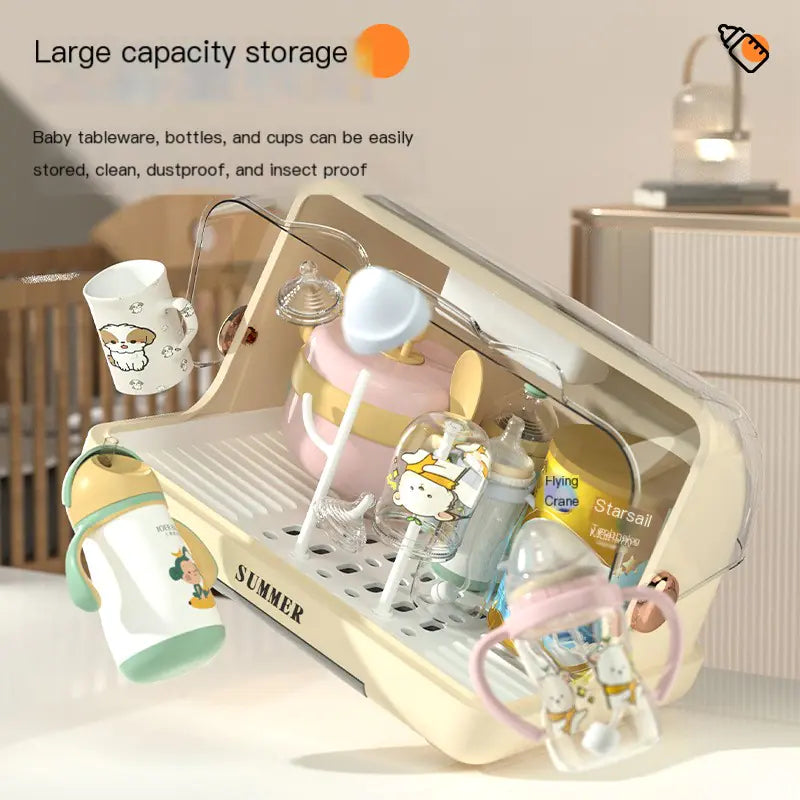 UV Sterilizer Cabinet for Baby Bottles with Dust Cover