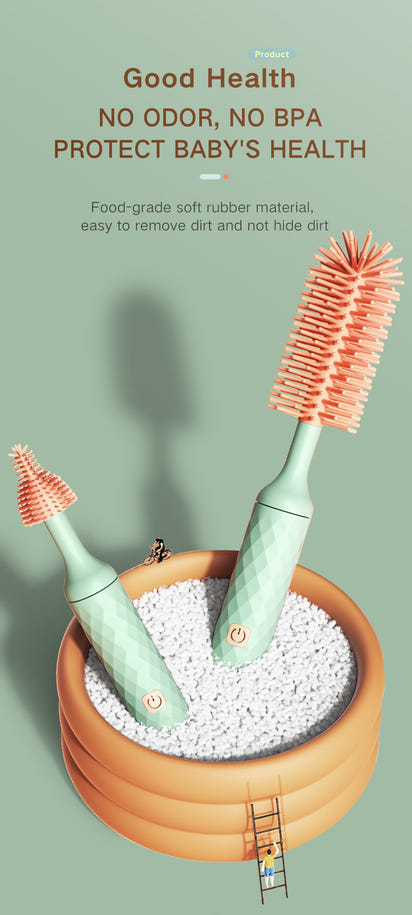 Electric Silicone Baby Bottle Brush